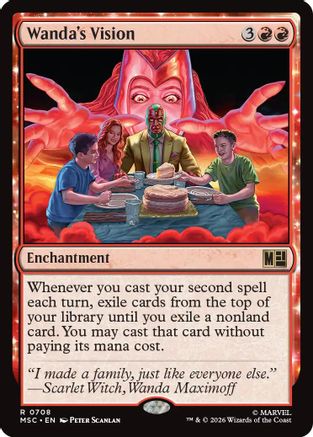 Wanda's Vision (MSC-708) [Commander: Marvel Super Heroes] MTG Single Wizards of the Coast