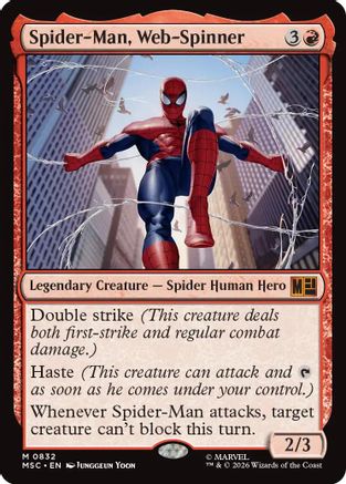 Spider-Man, Web-Spinner (MSC-832) [Commander: Marvel Super Heroes] Foil MTG Single Wizards of the Coast