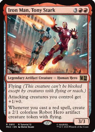 Iron Man, Tony Stark (MSC-851) [Commander: Marvel Super Heroes] MTG Single Wizards of the Coast