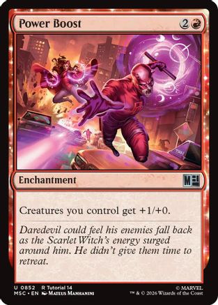 Power Boost (MSC-852) [Commander: Marvel Super Heroes] MTG Single Wizards of the Coast