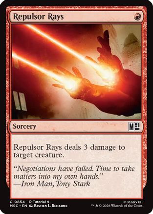 Repulsor Rays (MSC-854) [Commander: Marvel Super Heroes] MTG Single Wizards of the Coast
