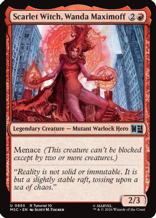 Scarlet Witch, Wanda Maximoff (MSC-855) [Commander: Marvel Super Heroes] MTG Single Wizards of the Coast