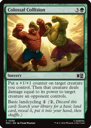Colossal Collision (MSC-558) [Commander: Marvel Super Heroes] Foil MTG Single Wizards of the Coast