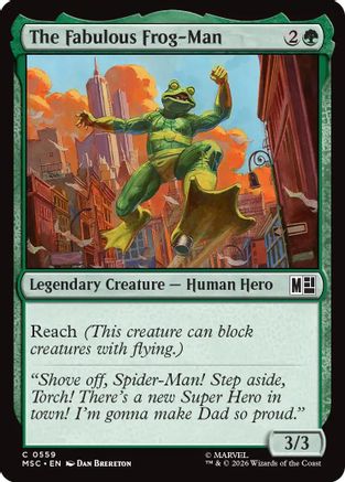 The Fabulous Frog-Man (MSC-559) [Commander: Marvel Super Heroes] Foil MTG Single Wizards of the Coast