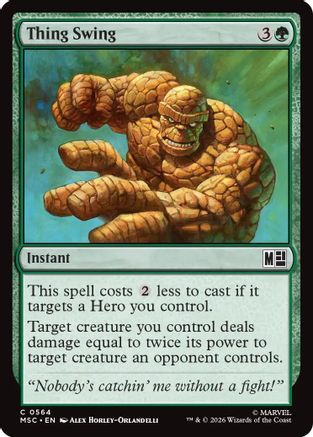 Thing Swing (MSC-564) [Commander: Marvel Super Heroes] MTG Single Wizards of the Coast