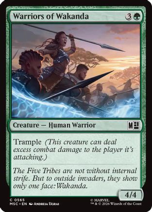 Warriors of Wakanda (MSC-565) [Commander: Marvel Super Heroes] MTG Single Wizards of the Coast