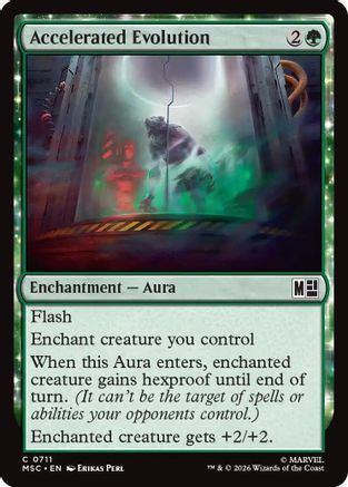Accelerated Evolution (MSC-711) [Commander: Marvel Super Heroes] MTG Single Wizards of the Coast
