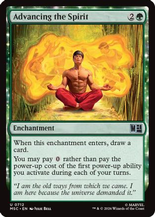 Advancing the Spirit (MSC-712) [Commander: Marvel Super Heroes] Foil MTG Single Wizards of the Coast