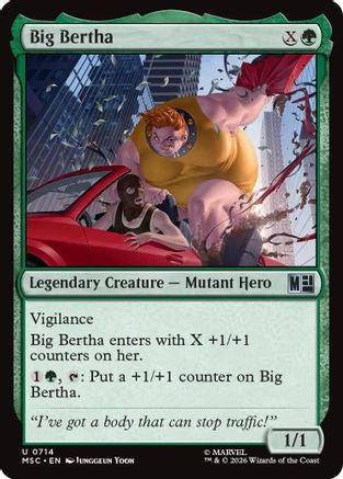 Big Bertha (MSC-714) [Commander: Marvel Super Heroes] Foil MTG Single Wizards of the Coast