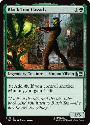 Black Tom Cassidy (MSC-715) [Commander: Marvel Super Heroes] Foil MTG Single Wizards of the Coast
