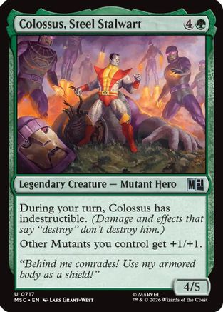 Colossus, Steel Stalwart (MSC-717) [Commander: Marvel Super Heroes] MTG Single Wizards of the Coast