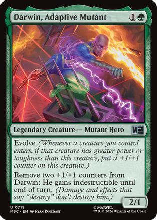 Darwin, Adaptive Mutant (MSC-718) [Commander: Marvel Super Heroes] Foil MTG Single Wizards of the Coast