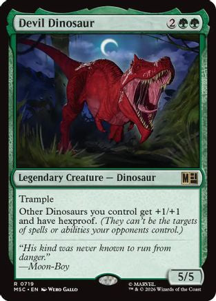 Devil Dinosaur (MSC-719) [Commander: Marvel Super Heroes] Foil MTG Single Wizards of the Coast