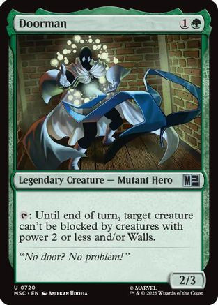 Doorman (MSC-720) [Commander: Marvel Super Heroes] MTG Single Wizards of the Coast