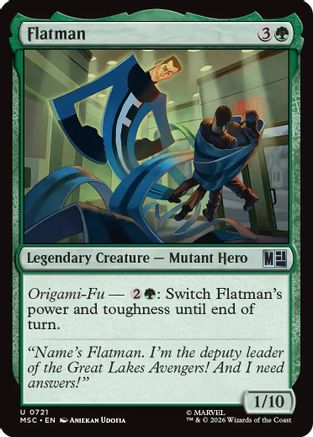 Flatman (MSC-721) [Commander: Marvel Super Heroes] MTG Single Wizards of the Coast