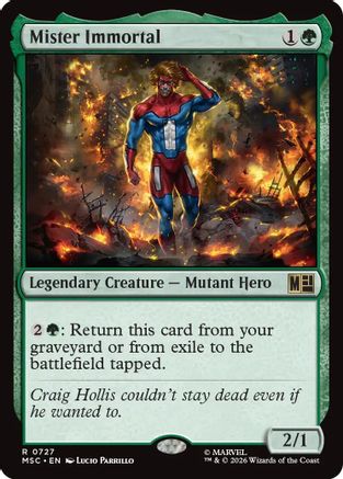 Mister Immortal (MSC-727) [Commander: Marvel Super Heroes] Foil MTG Single Wizards of the Coast