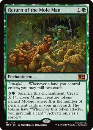 Return of the Mole Man (MSC-729) [Commander: Marvel Super Heroes] Foil MTG Single Wizards of the Coast