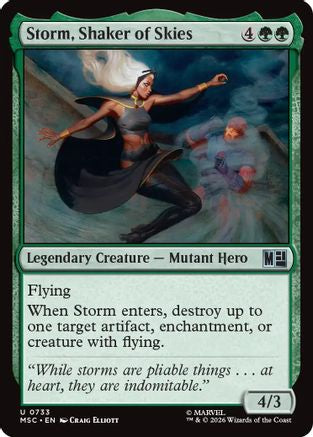 Storm, Shaker of Skies (MSC-733) [Commander: Marvel Super Heroes] Foil MTG Single Wizards of the Coast
