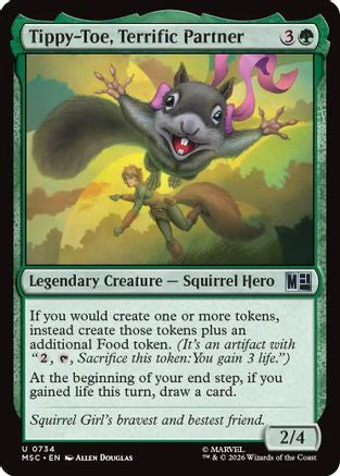 Tippy-Toe, Terrific Partner (MSC-734) [Commander: Marvel Super Heroes] Foil MTG Single Wizards of the Coast