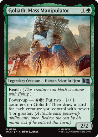 Goliath, Mass Manipulator (MSC-766) [Commander: Marvel Super Heroes] Foil MTG Single Wizards of the Coast