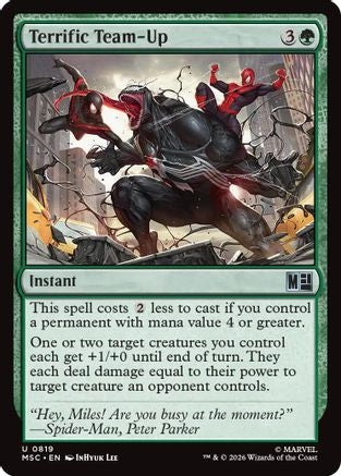 Terrific Team-Up (MSC-819) [Commander: Marvel Super Heroes] Foil MTG Single Wizards of the Coast