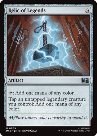 Relic of Legends (MSC-209) [Commander: Marvel Super Heroes] MTG Single Wizards of the Coast