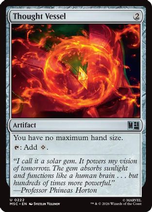Thought Vessel (MSC-222) [Commander: Marvel Super Heroes] MTG Single Wizards of the Coast