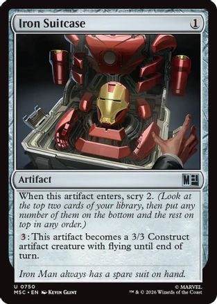 Iron Suitcase (MSC-750) [Commander: Marvel Super Heroes] Foil MTG Single Wizards of the Coast