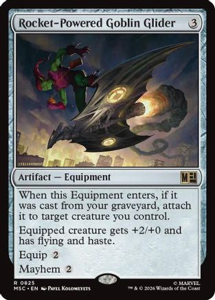 Rocket-Powered Goblin Glider (MSC-825) [Commander: Marvel Super Heroes] MTG Single Wizards of the Coast