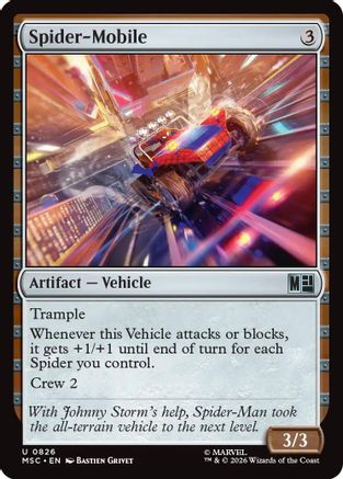 Spider-Mobile (MSC-826) [Commander: Marvel Super Heroes] Foil MTG Single Wizards of the Coast