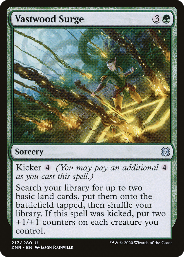 Vastwood Surge (ZNR-217) [Zendikar Rising] Foil MTG Single Wizards of the Coast