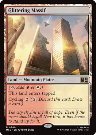 Glittering Massif (MSC-249) [Commander: Marvel Super Heroes] MTG Single Wizards of the Coast