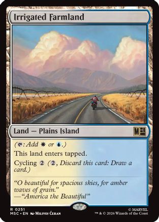 Irrigated Farmland (MSC-251) [Commander: Marvel Super Heroes] MTG Single Wizards of the Coast