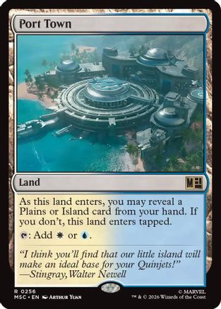 Port Town (MSC-256) [Commander: Marvel Super Heroes] MTG Single Wizards of the Coast