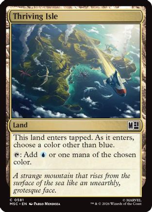 Thriving Isle (MSC-581) [Commander: Marvel Super Heroes] Foil MTG Single Wizards of the Coast
