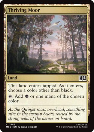 Thriving Moor (MSC-582) [Commander: Marvel Super Heroes] MTG Single Wizards of the Coast