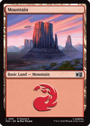 Mountain (0861) (MSC-861) [Commander: Marvel Super Heroes] MTG Single Wizards of the Coast