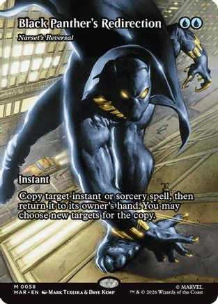 Black Panther's Redirection - Narset's Reversal (MAR-058) [Marvel Universe Eternal-Legal] MTG Single Wizards of the Coast