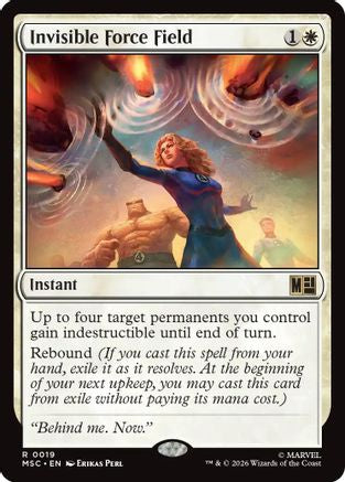 Invisible Force Field (MSC-019) [Commander: Marvel Super Heroes] MTG Single Wizards of the Coast