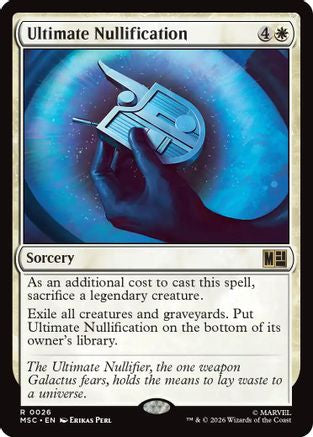 Ultimate Nullification (MSC-026) [Commander: Marvel Super Heroes] MTG Single Wizards of the Coast