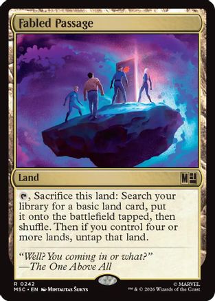 Fabled Passage (Surge Foil) (MSC-242) [Commander: Marvel Super Heroes] Foil MTG Single Wizards of the Coast