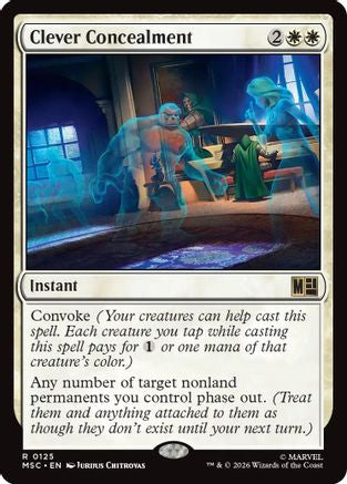 Clever Concealment (Surge Foil) (MSC-125) [Commander: Marvel Super Heroes] Foil MTG Single Wizards of the Coast