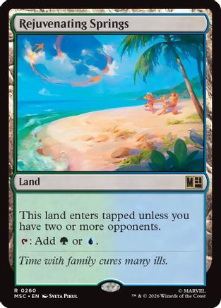 Rejuvenating Springs (Surge Foil) (MSC-260) [Commander: Marvel Super Heroes] Foil MTG Single Wizards of the Coast