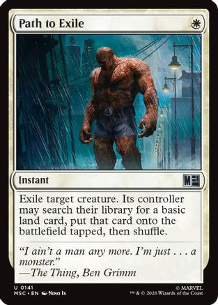 Path to Exile (Surge Foil) (MSC-141) [Commander: Marvel Super Heroes] Foil MTG Single Wizards of the Coast