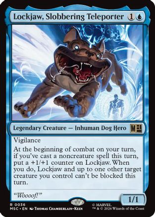 Lockjaw, Slobbering Teleporter (MSC-036) [Commander: Marvel Super Heroes] MTG Single Wizards of the Coast