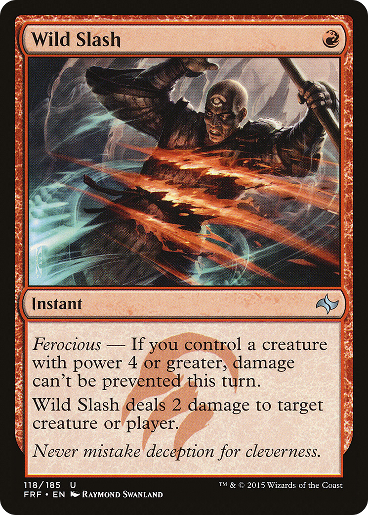Wild Slash (FRF-118) [Fate Reforged] Foil MTG Single Wizards of the Coast