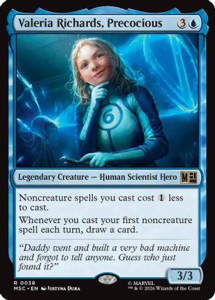 Valeria Richards, Precocious (MSC-038) [Commander: Marvel Super Heroes] MTG Single Wizards of the Coast