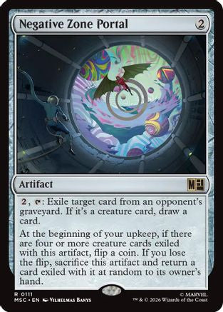 Negative Zone Portal (Surge Foil) (MSC-111) [Commander: Marvel Super Heroes] Foil MTG Single Wizards of the Coast