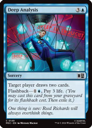 Deep Analysis (MSC-149) [Commander: Marvel Super Heroes] MTG Single Wizards of the Coast