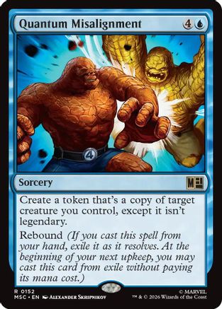 Quantum Misalignment (MSC-152) [Commander: Marvel Super Heroes] MTG Single Wizards of the Coast